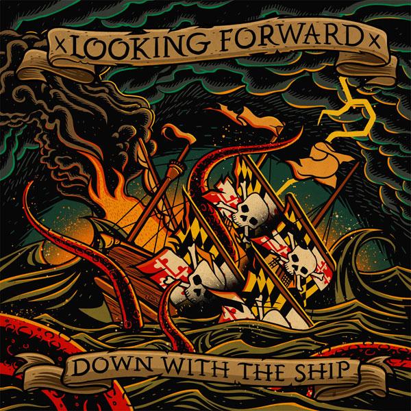 xlooking forwardx down with the ship